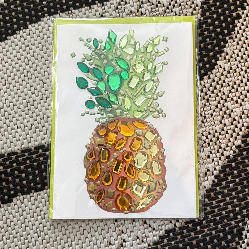 🆕Papyrus Bejeweled Pineapple “Thank You” Card